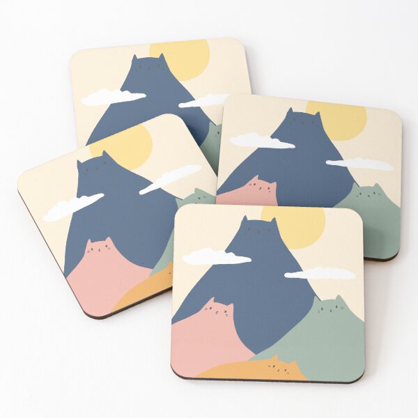 Item preview, Cat Mountains designed and sold by Gimpelli.