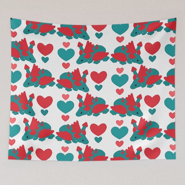 Item preview, Dexter Teal & Scarlet Dragon Fan Art designed and sold by Sarah Reed.