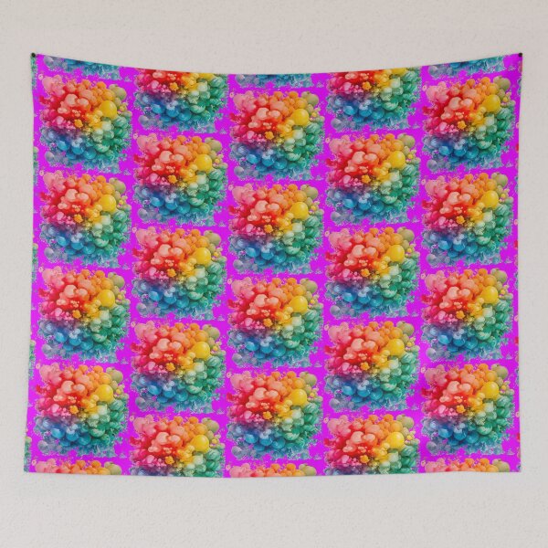 Item preview, Vibrant Rainbow Bubble Explosion | Purple designed and sold by PinkGoddessLove.