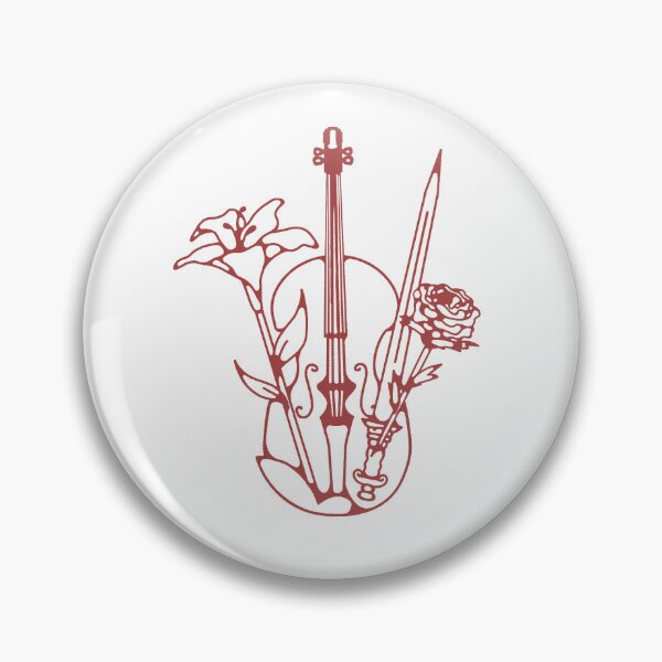 Item preview, Simple Saint Cecilia Line-art Symbol designed and sold by stickerforsaint.