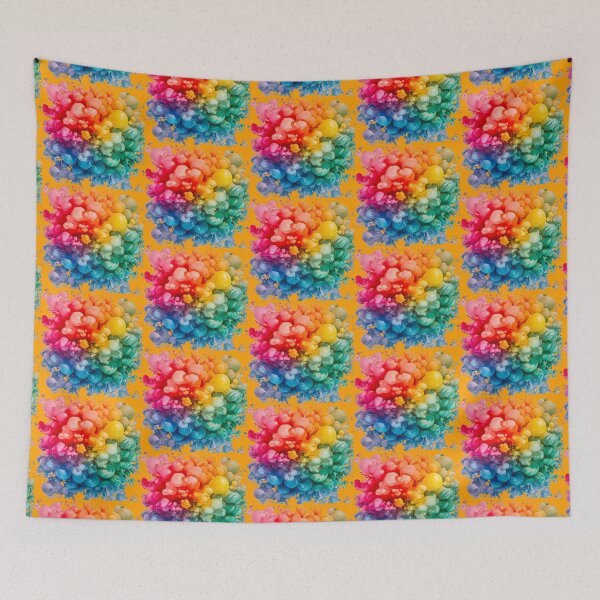 Item preview, Vibrant Rainbow Bubble Explosion | Orange designed and sold by PinkGoddessLove.