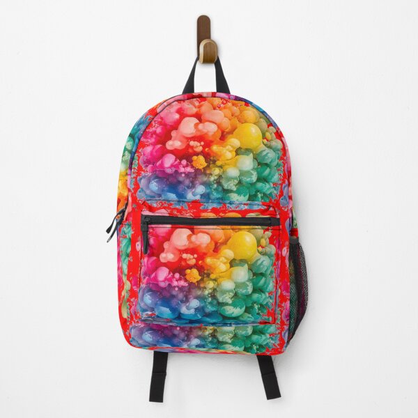 Item preview, Vibrant Rainbow Bubble Explosion | Red designed and sold by PinkGoddessLove.