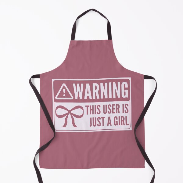 Item preview, Warning: This User Is Just A Girl designed and sold by The Queer Designer.