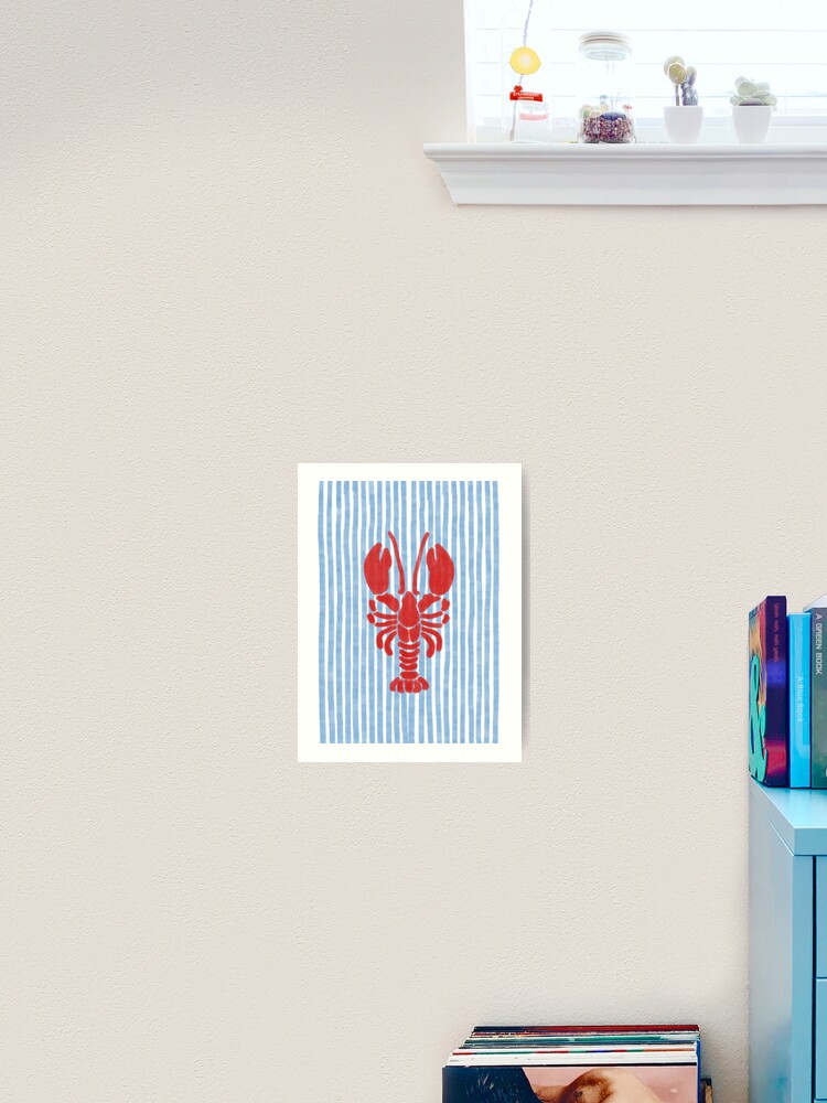 Coastal Granddaughter Lobster Print Art Print