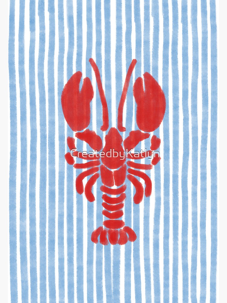 Coastal Granddaughter Lobster Print Art Print