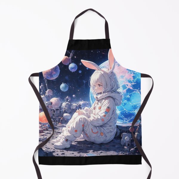 Item preview, Dreamlike anime girl in space astronaut portrait art designed and sold by TheArtistOf2022.