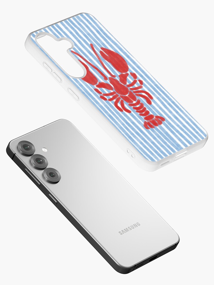Thumbnail 2 of 4, Samsung Galaxy Phone Case, Coastal Granddaughter Lobster Print designed and sold by CreatedbyKatlyn.