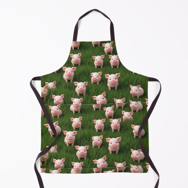 Item preview, Piglets pattern on field of grass designed and sold by MatthaeusArts.