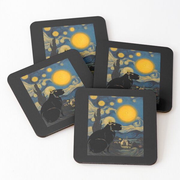 Item preview, Starry night and Capybara for capybaras lover  designed and sold by erozzz.