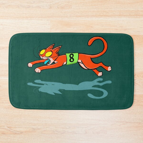 Item preview, red racing cat with the number 8 designed and sold by duxpavlic.