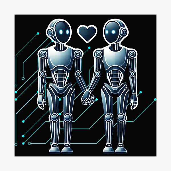 Item preview, Robot Love T-Shirt designed and sold by BECCdesigns.
