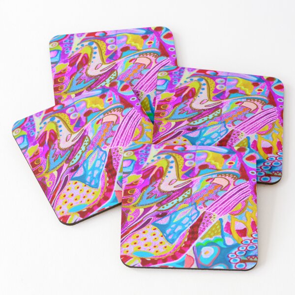 Item preview, 673. Colorful Abstract Mixed Media Art. Vibrant Dreamscape on Canvas designed and sold by Veera Zukova.