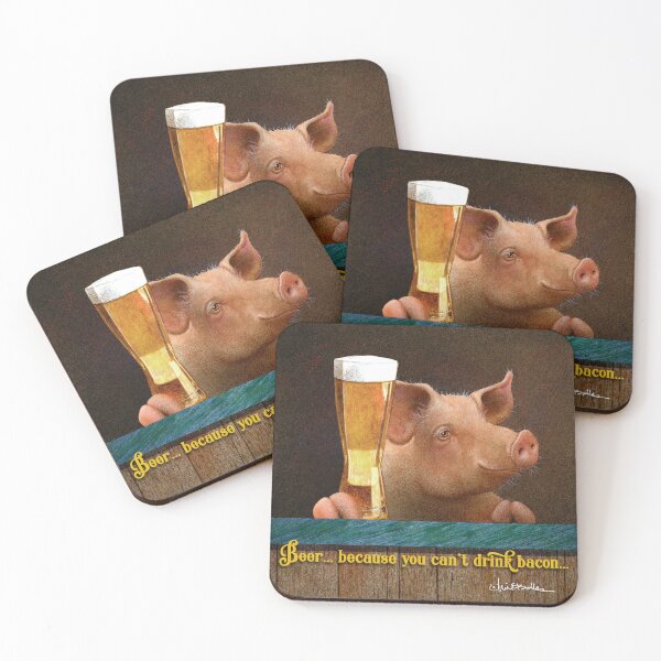 Item preview, beer... because you can't drink bacon... designed and sold by Will Bullas Studio.