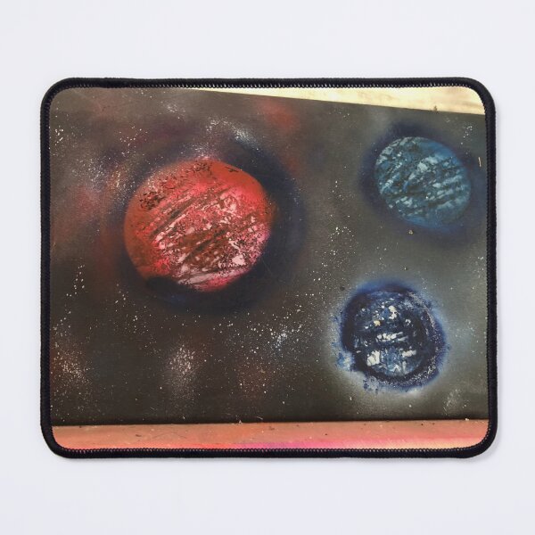 Item preview, Three planets multicoloured spray paint designed and sold by Houstonwehavart.