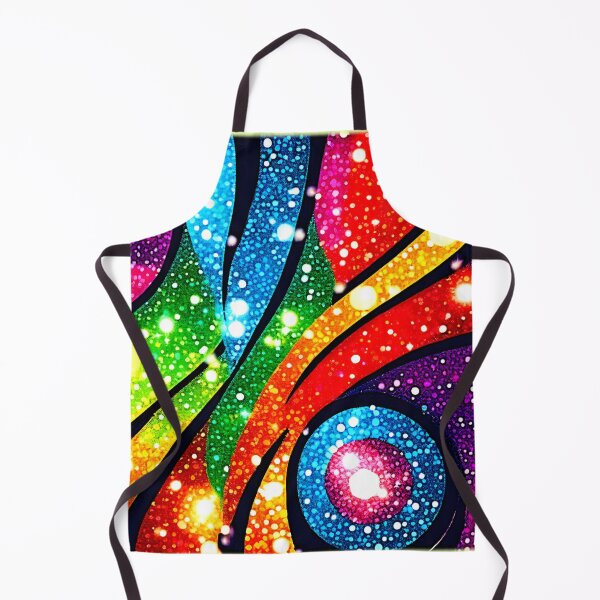 Item preview, Glittering Rainbow Vortex Abstract Art designed and sold by Health And Fitness Posts e-Store.