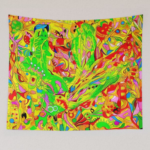 Item preview, 672. Tropical Whirlwind. Multicolor Vivid Abstract designed and sold by Veera Zukova.