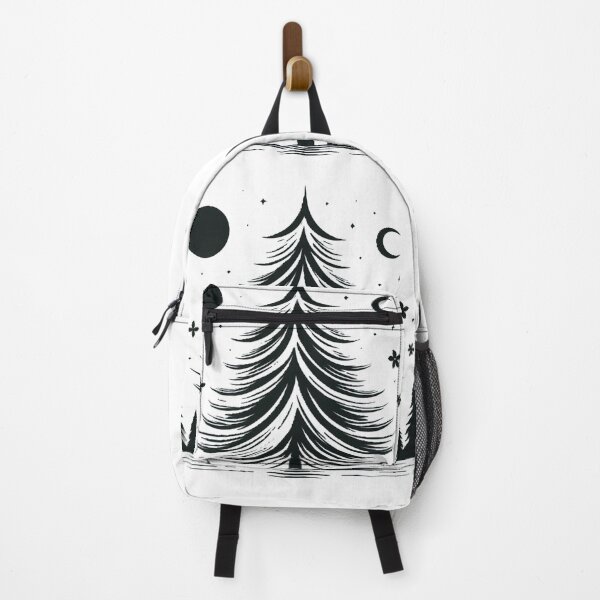 Item preview, Black and White Pine Tree  designed and sold by lacasitamarket.