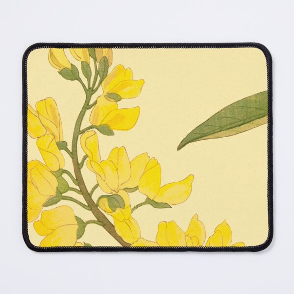 Item preview, Yellow Flowers and Green leaves designed and sold by VintageArtByIda.