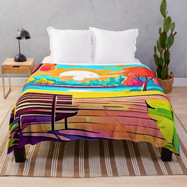 Item preview, Urban Oasis Sunset Panorama designed and sold by Health And Fitness Posts e-Store.