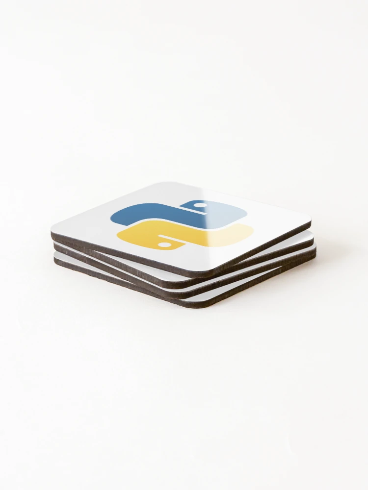 Thumbnail 4 of 5, Coasters (Set of 4), Python Logo designed and sold by Redstrawberry13.