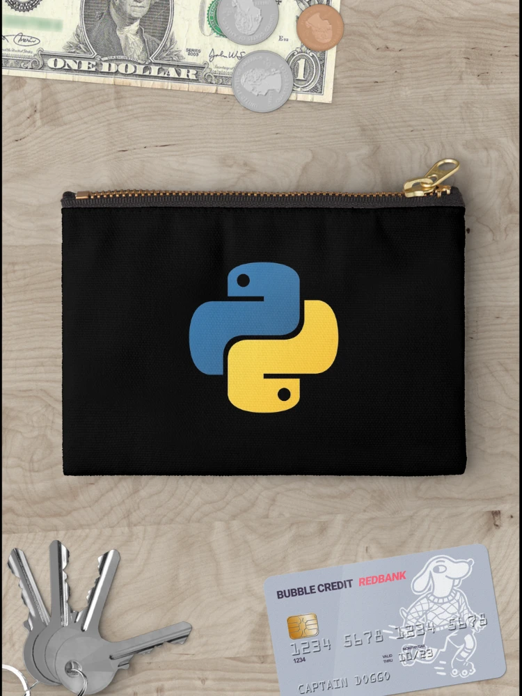 Thumbnail 3 of 4, Zipper Pouch, Python Logo designed and sold by Redstrawberry13.