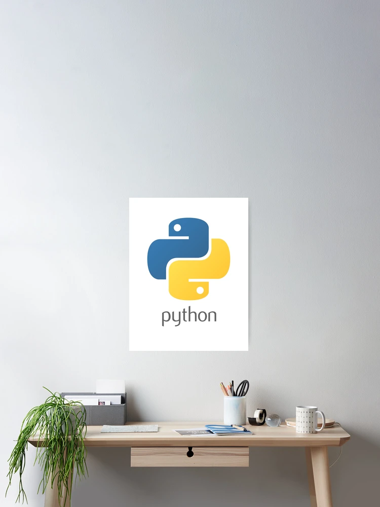 Thumbnail 2 of 3, Poster, Python Logo designed and sold by Redstrawberry13.