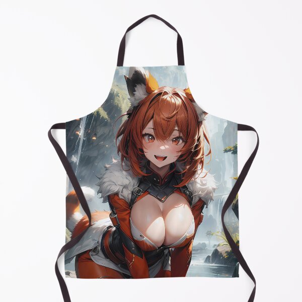 Item preview, Cute monster foxy anime girl portrait in lake art designed and sold by TheArtistOf2022.