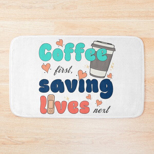 Item preview, Coffee first, saving lives next designed and sold by VariousGoodies.