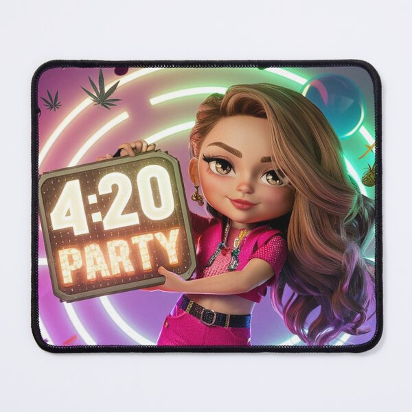Item preview, 420 Party With Hot Pink Blonde Girl designed and sold by JLEmporium.