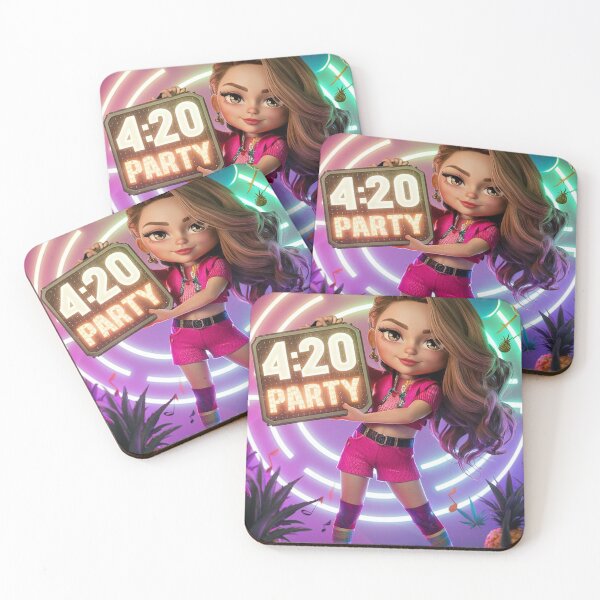 Item preview, 420 Party With Hot Pink Blonde Girl designed and sold by JLEmporium.