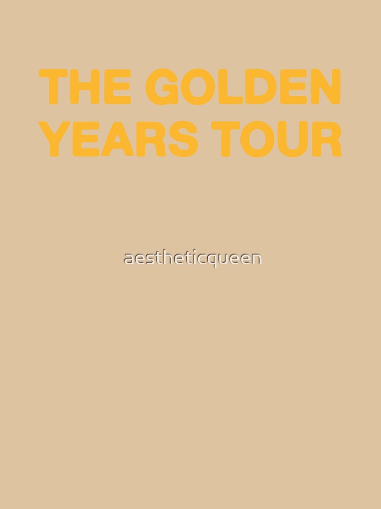 The Golden Years Tour Joshua Bassett Typography Pullover Hoodie