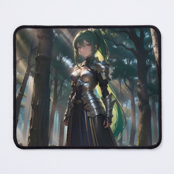 Item preview, New Anime knight warrior girl in forest art designed and sold by TheArtistOf2022.