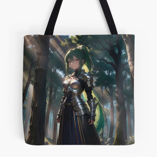 Item preview, New Anime knight warrior girl in forest art designed and sold by TheArtistOf2022.