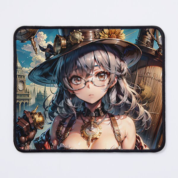 Item preview, Anime Steampunk girl in a fantasy world art designed and sold by TheArtistOf2022.