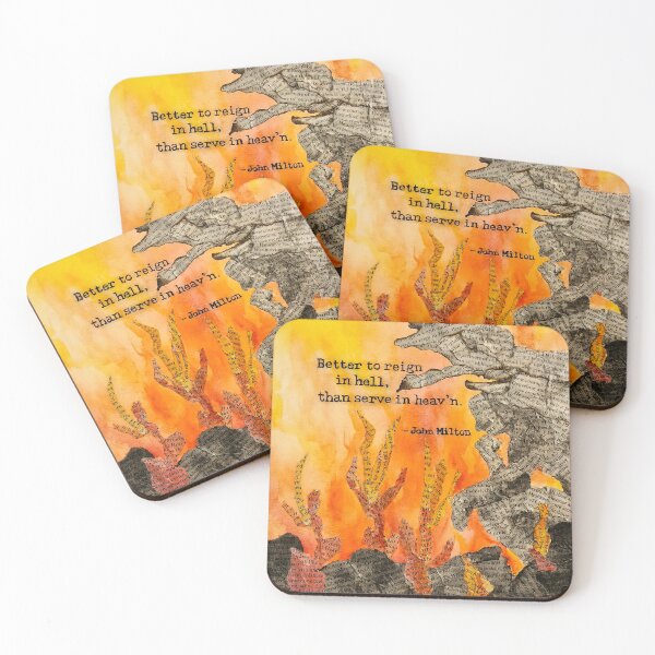 Item preview, Shot Down in Flames - Paradise Lost Literary Collage designed and sold by Retold.