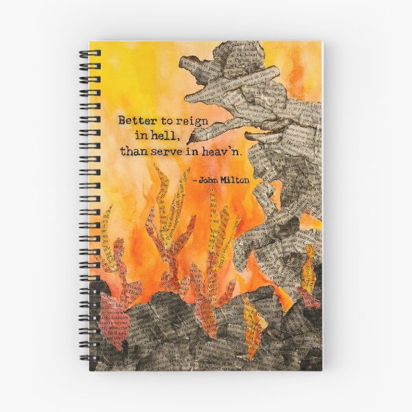 Item preview, Shot Down in Flames - Paradise Lost Literary Collage designed and sold by Retold.