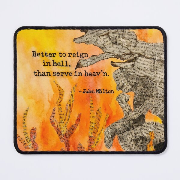 Item preview, Shot Down in Flames - Paradise Lost Literary Collage designed and sold by Retold.