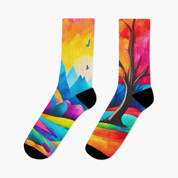 Item preview, Colorful Landscape in Dreamlike Art Style designed and sold by Health And Fitness Posts e-Store.