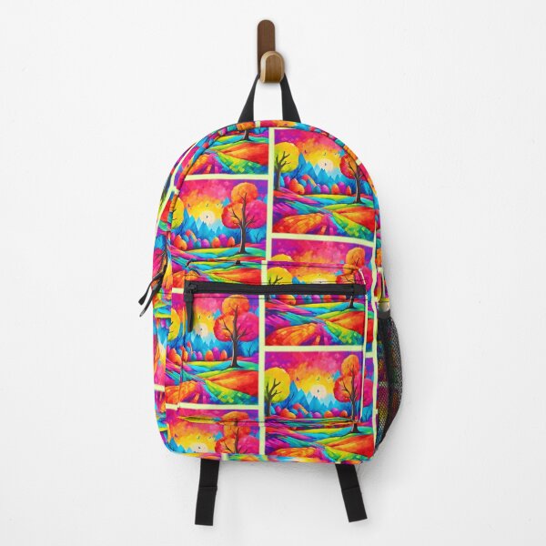 Item preview, Colorful Landscape in Dreamlike Art Style designed and sold by Health And Fitness Posts e-Store.