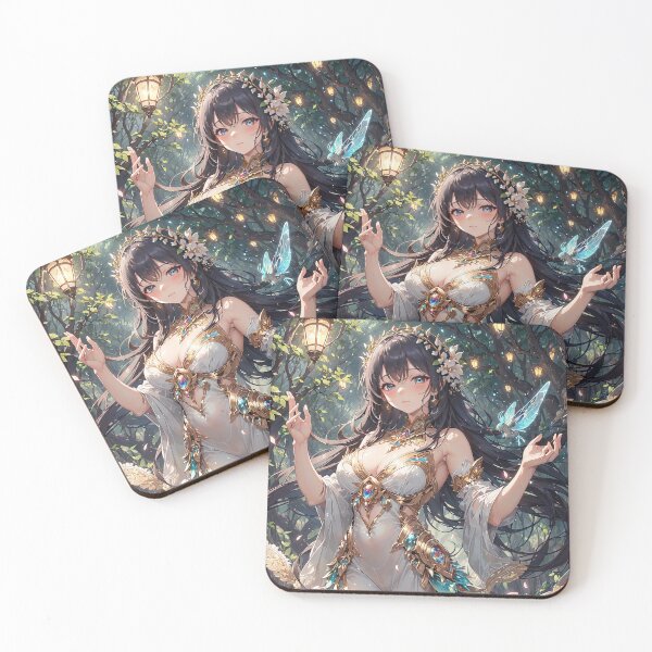 Item preview, Anime princess portrait in a fantasy world art designed and sold by TheArtistOf2022.