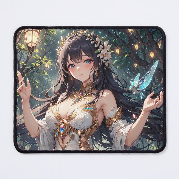 Item preview, Anime princess portrait in a fantasy world art designed and sold by TheArtistOf2022.
