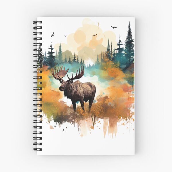 Item preview, Majestic Moose Wanders Along Edge of Forest designed and sold by TamarackFlair.