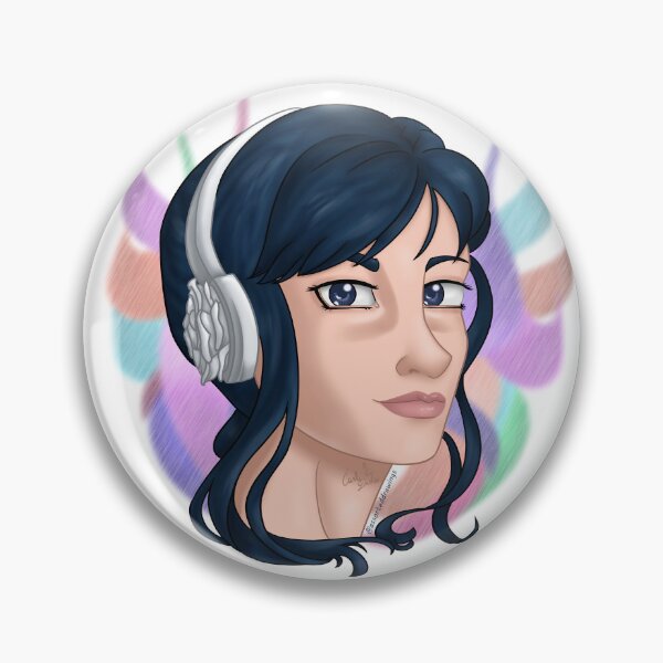 Aperçu de l'œuvre Visage d'une femme portant un casque floral. créée et vendue par AssortedDrawings.
