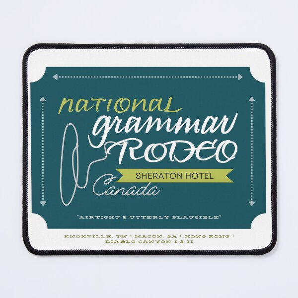 Item preview, National Grammar Rodeo, Sheraton Hotel, Canada designed and sold by SaxonBlueInk.
