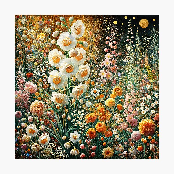 Item preview, Gustav Klimt Flower Garden designed and sold by maniacfitness.