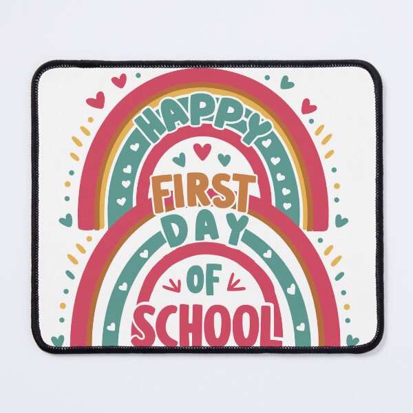 Item preview, Cute rainbow Gift for Back to School Happy First Day of School  designed and sold by MrDesing10 ⭐⭐⭐⭐⭐.