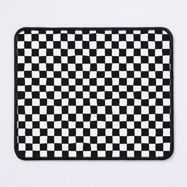Item preview, Cute Modern Wavy Checkered Black and White designed and sold by RebeccaHDesign.