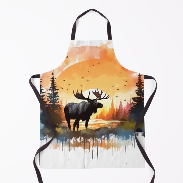Item preview, Moose Crossing River at Sunset designed and sold by TamarackFlair.