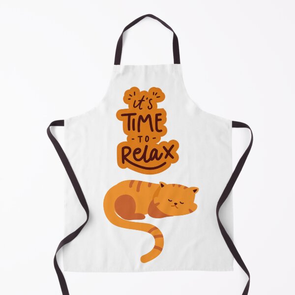 Item preview, Cozy Orange Cat - Time to Relax designed and sold by GoblinBoutique.