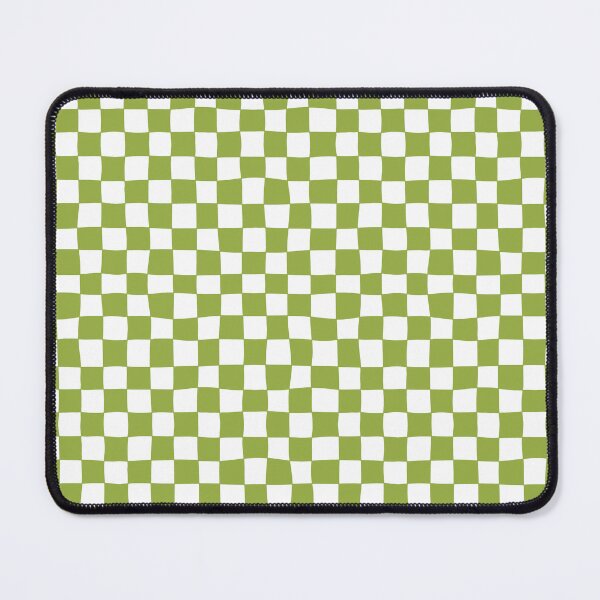 Item preview, Cute Modern Wavy Checkered Green and White designed and sold by RebeccaHDesign.
